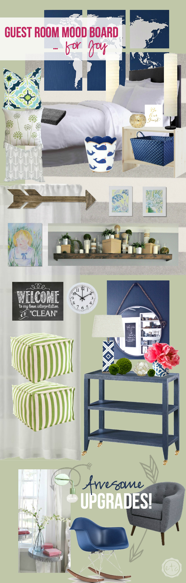 Guest Room Mood Board... for Joy! with Happily Ever After, Etc.
