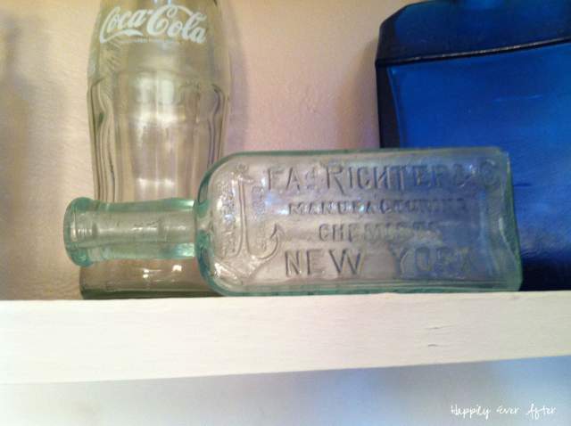 Blue Glass Bottles | Happily Ever After Etc. 