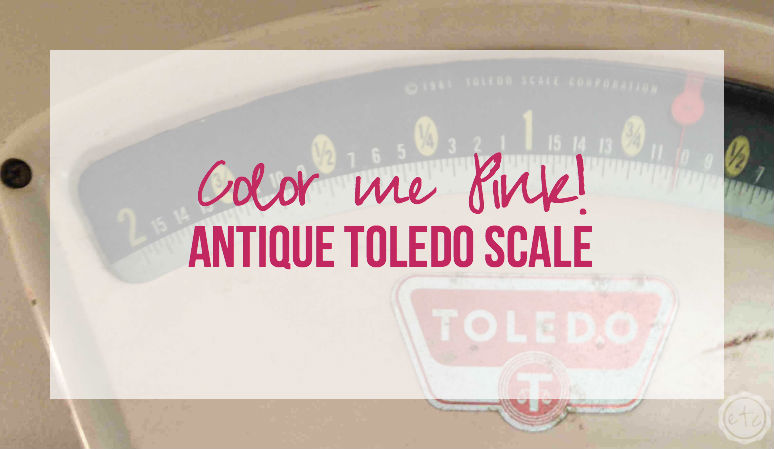 Color me PINK – Antique Toledo Scale