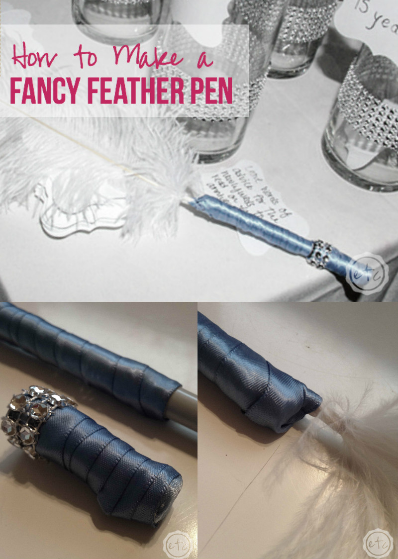 How to Make a Fancy Feather Pen with Happily Ever After Etc