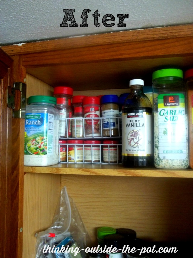 Frugal Spice Cabinet Organization | Happily Ever After, Etc.