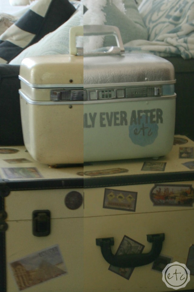 A Vintage Suitcase Makeover | Happily Ever After, Etc.