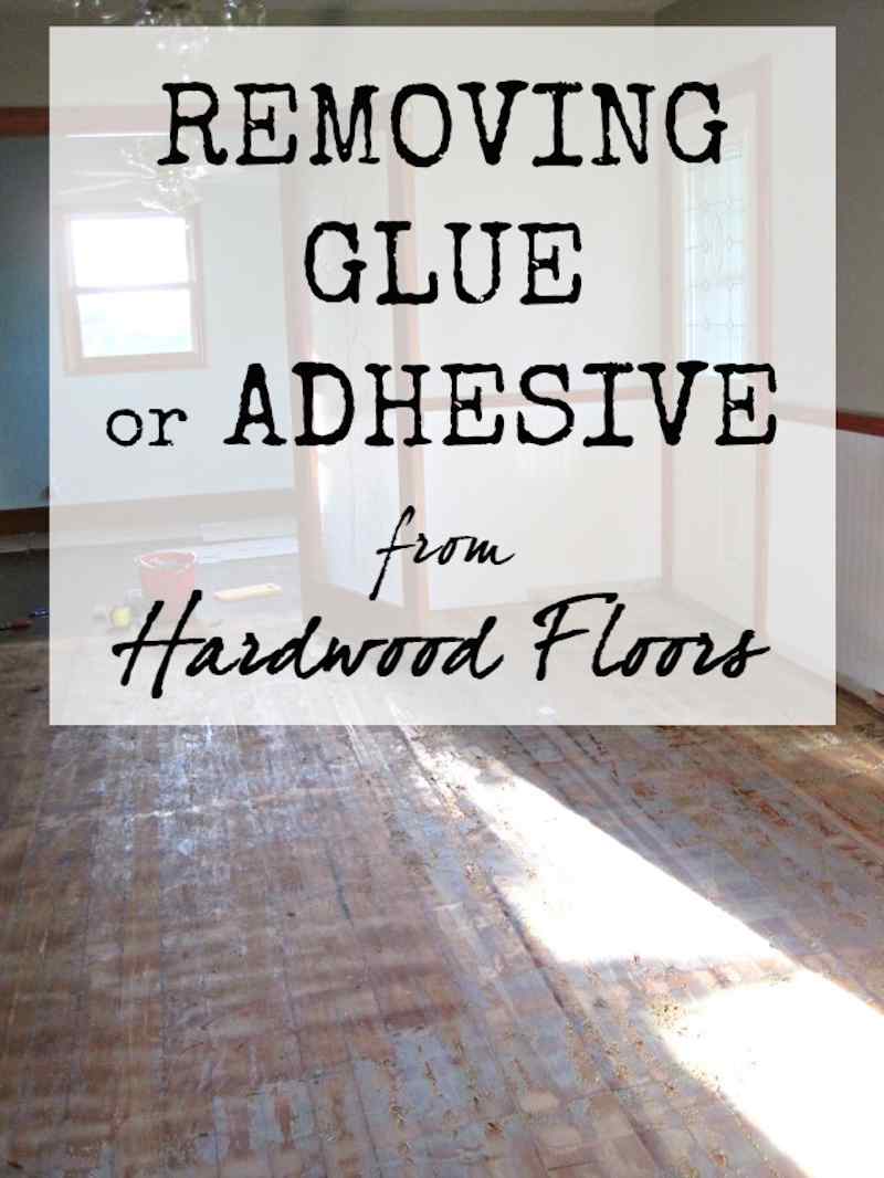 removing glue adhesive