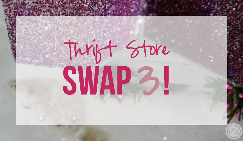 DIY Christmas Glitter House… Thrift Store Swap 3!