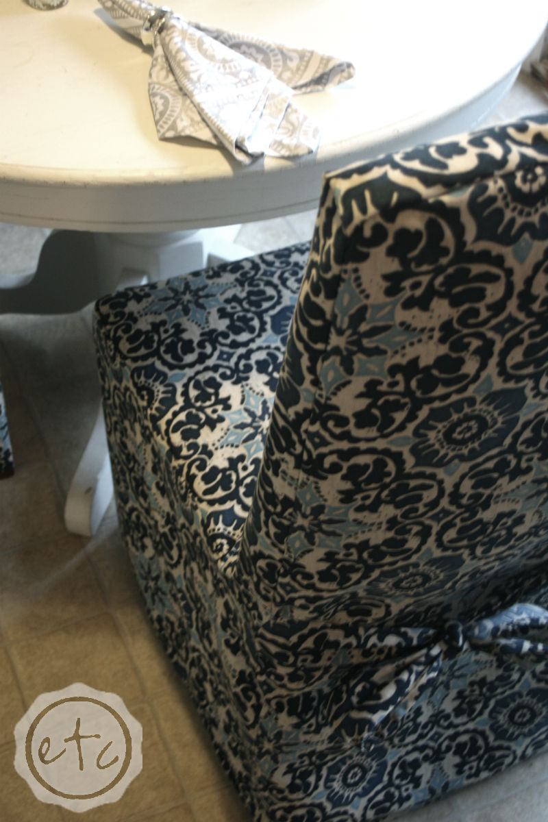 How to Create a New Custom Slipcover... from an Old Ratty Slipcover!