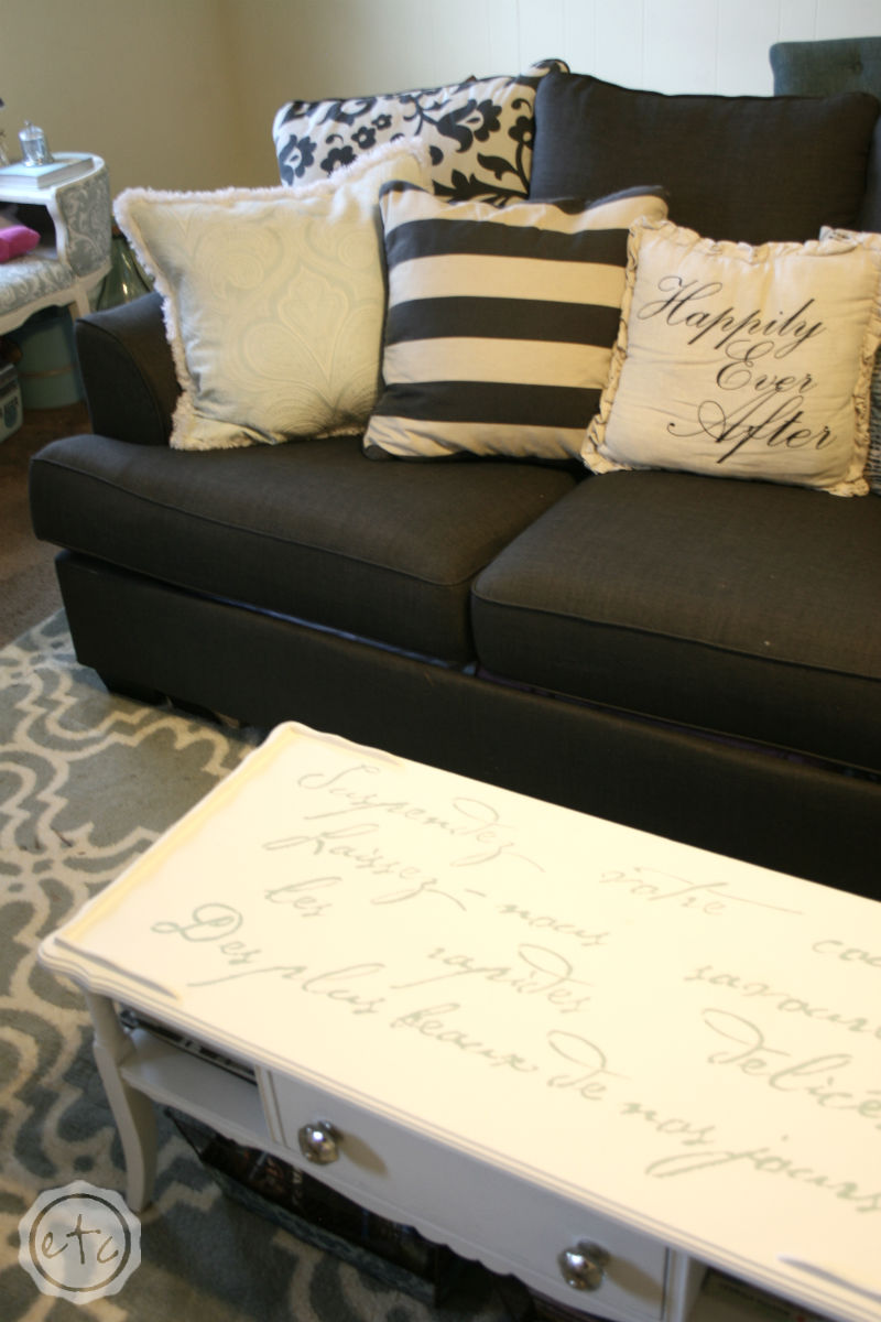 Chalk Paint Coffee Table Makeover with Happily Ever After, Etc.