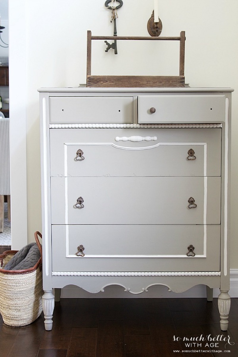It's all about the Details... Hand Painted Dresser Details!