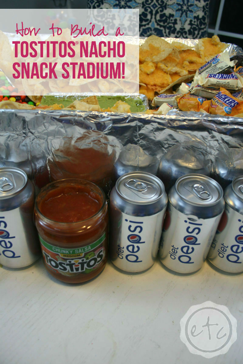 How to Build a TOSTITOS® Nacho Snack Stadium! with Happily Ever After, Etc. #GameDayGlory #ad 