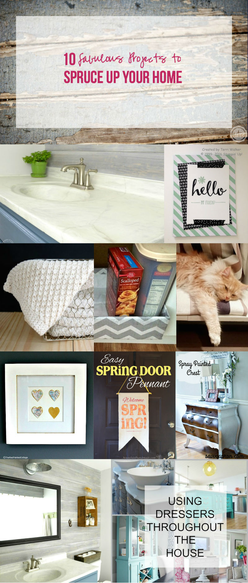10 Fabulous Projects to Spruce Up Your Home with Happily Ever After, Etc.