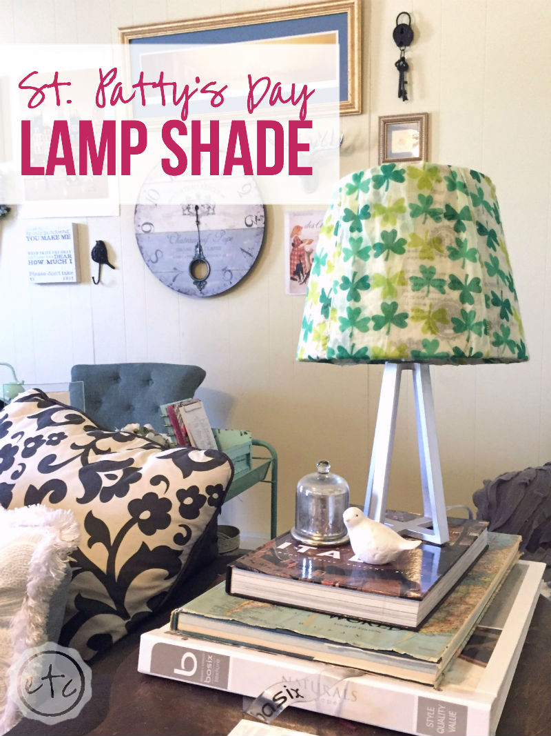 St. Patty's Day Lamp Shade with Happily Ever After, Etc.