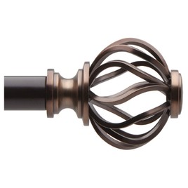 Bronze open ended curtain rods