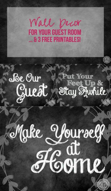 Wall Decor for Your Guest Room... 3 FREE Printables - Happily Ever ...
