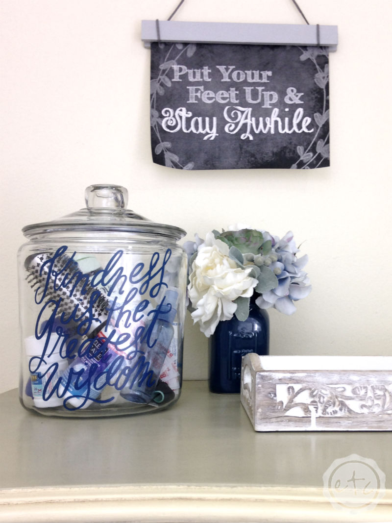 How to Create a Guest Room Jar: Little Things Your Guests will Appreciate! with Happily Ever After, Etc.