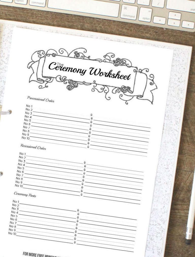 How to Put Together Your Perfect (FREE) Wedding Binder (+ 42 Free ...