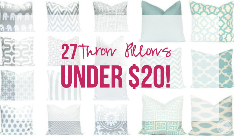 How cue are all of these throw pillows?! There's so many of them... I see at least 5 I just HAVE to have! Click through to read more or pin for later! @HappilyEverAEtc
