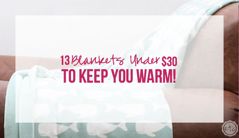 13 Blankets Under $30... to keep you Warm!