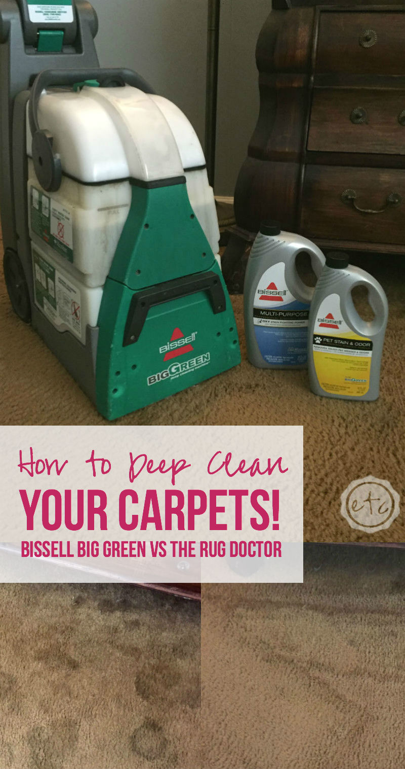 How to Deep Clean Your Carpets: Bissell Big Green vs the Rug Doctor 