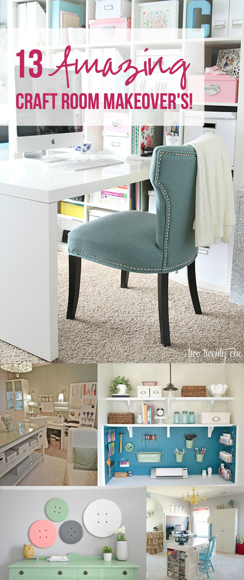 Craft Room Ideas: Makeover Final Reveal (and it's amazing) ♥ Fleece Fun