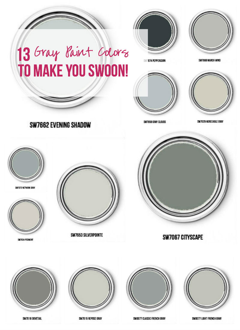 13 Gray Paint Colors to Make you Swoon!