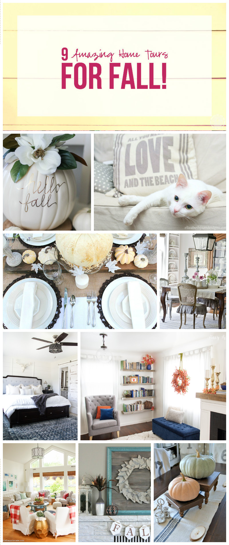 9 Amazing Home Tours for Fall!