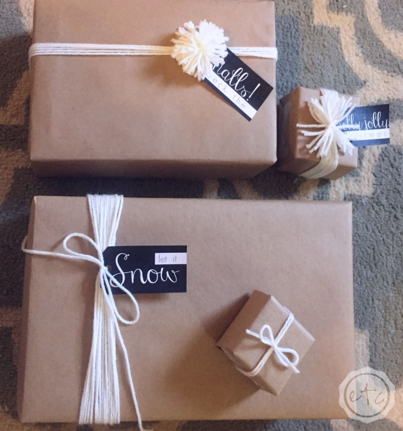 Holiday Gift Wrap on a Budget (Plus FREE Printables!)