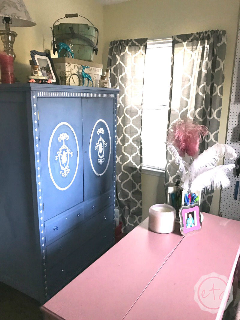$100 Room Makeover Craft Room Reveal