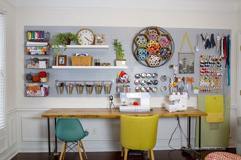 31 Pegboard Ideas for Your Craft Room