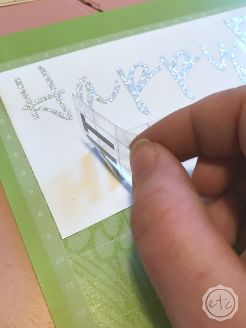 How to Cut Glitter Vinyl with the Cricut