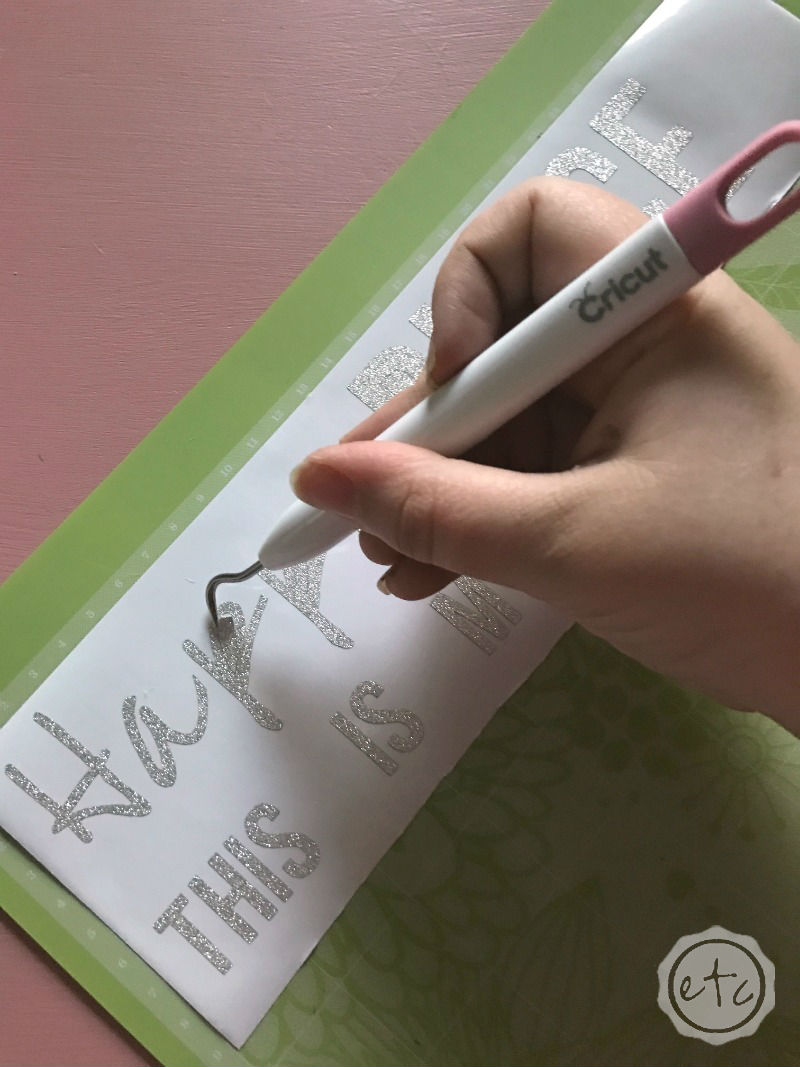 How to Cut Glitter Vinyl with the Cricut