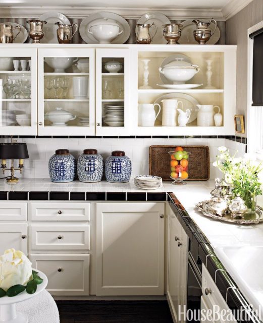 21 Examples of the Space above your Kitchen Cabinets - Happily Ever ...