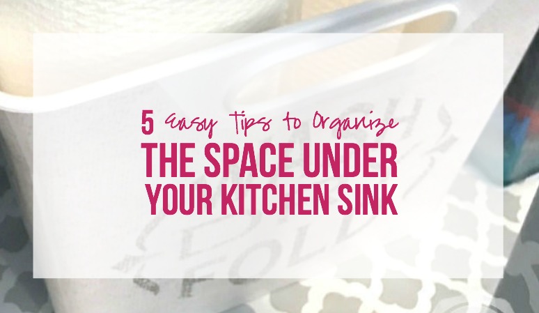 5 Easy Tips to Organize the Space Under your Kitchen Sink