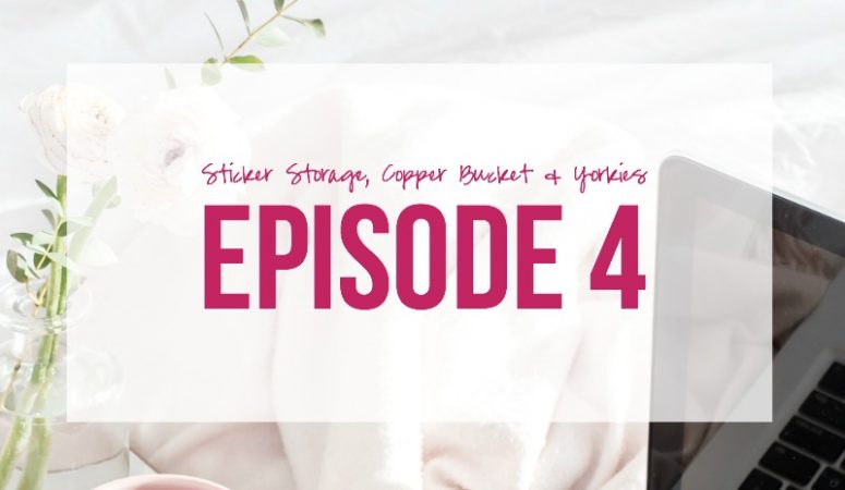 Episode 4: Sticker Storage, Copper Bucket and Yorkies