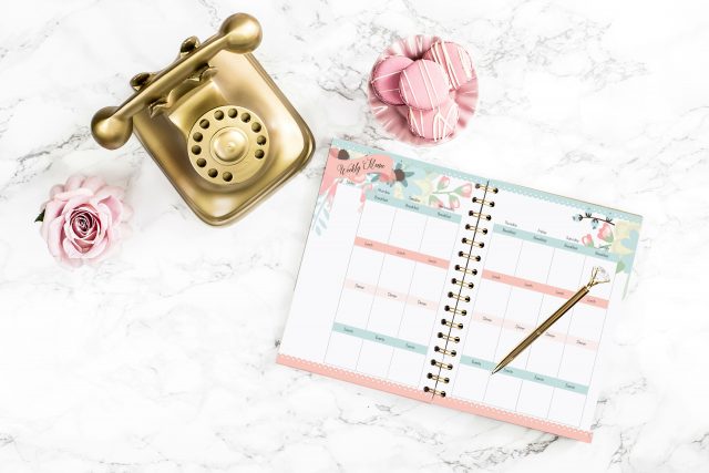 Floral Menu Planner: 5 Printable Pages
