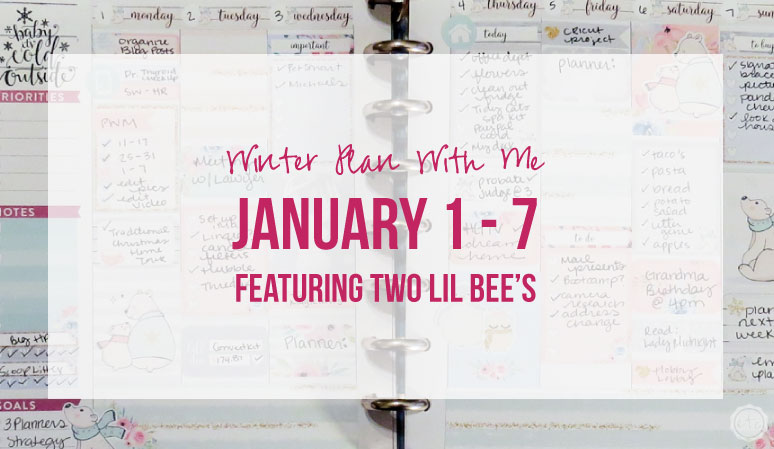 Winter Plan With Me January 1-7 Featuring Two Lil Bee’s