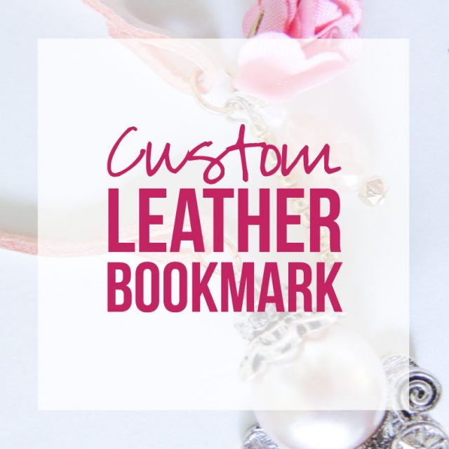 Custom Leather Bookmark with Charms and Beads
