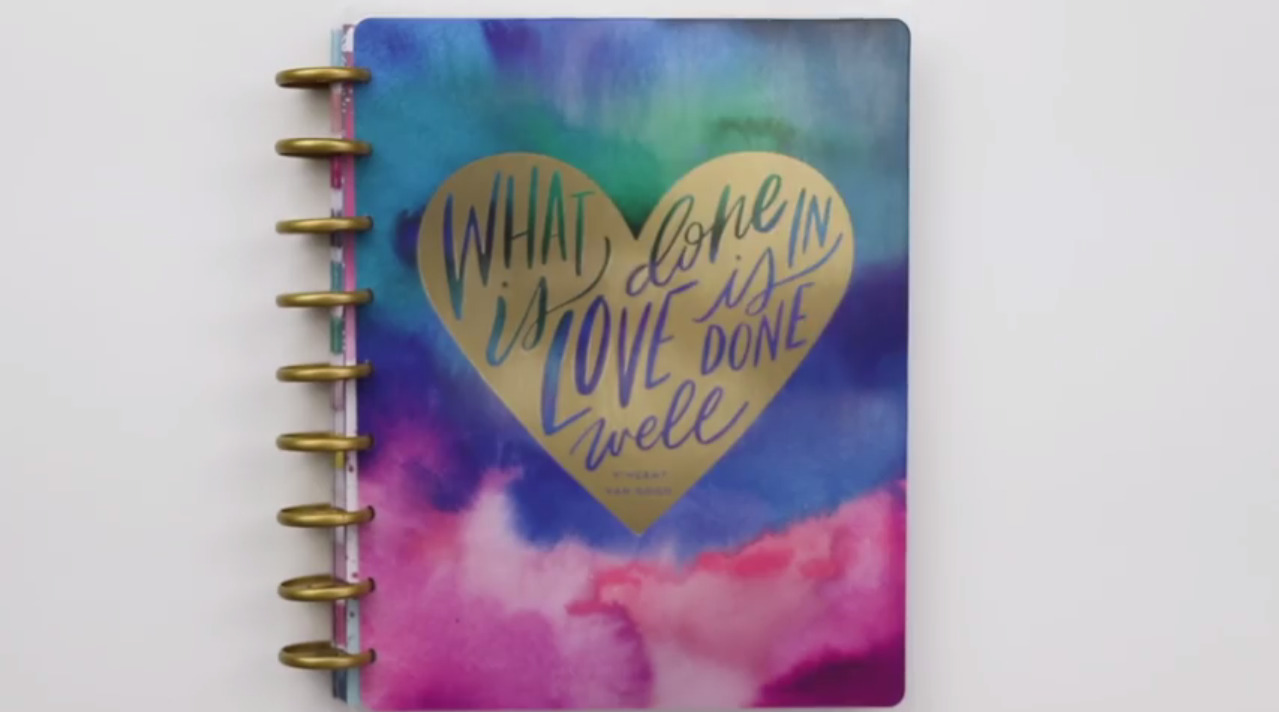 The Happy Planner 2019: Watercolor Abstract Big Cover