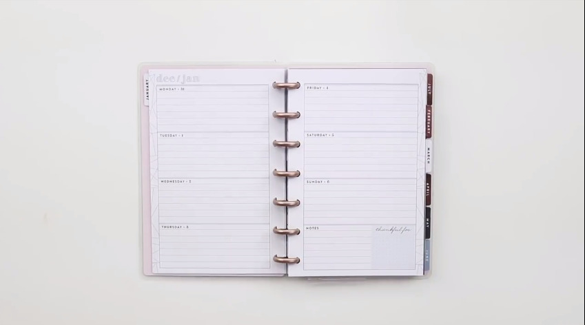 The Happy Planner 2019: Dreaming of Geos Mini Interior Page Layout