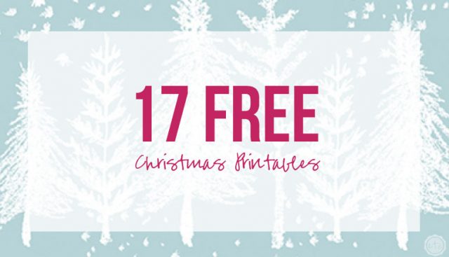 17 FREE Christmas Printables