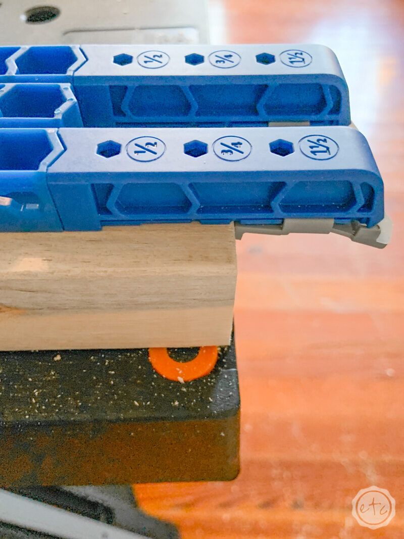 How to setup your kreg jig with your 2x4's for perfect pocket holes every time