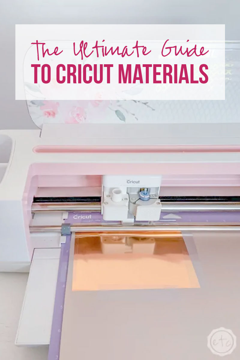 A Complete List of Cricut Cutting Materials