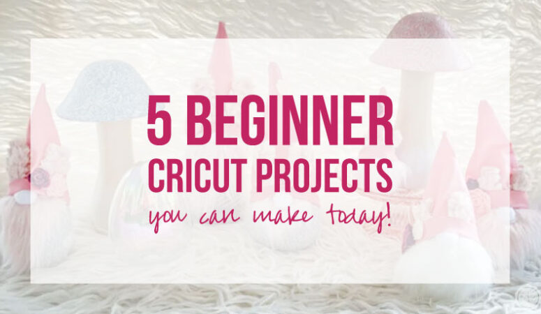 5 Beginner Cricut Projects you can Make TODAY