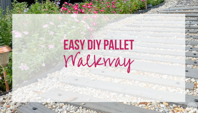 Easy DIY Pallet Walkway