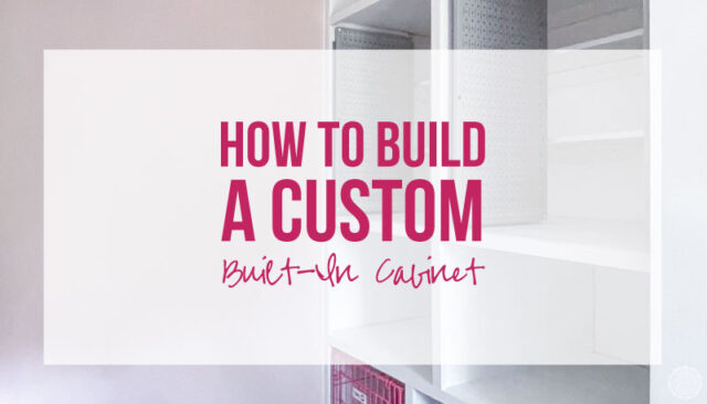 How to Build a Custom Built-In Cabinet