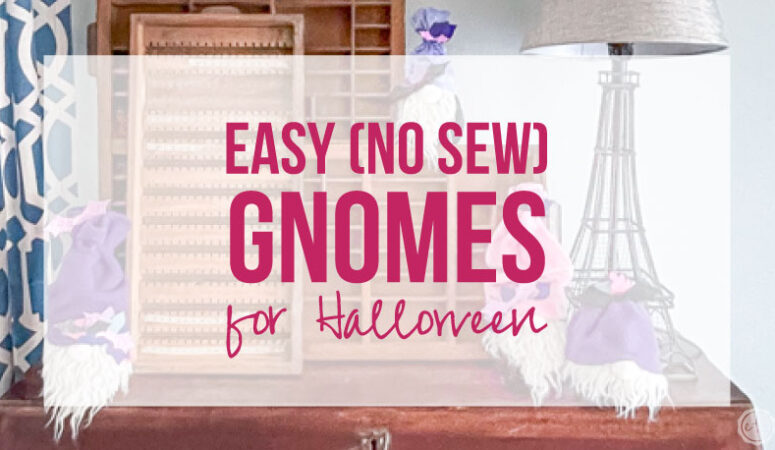 Easy (No Sew) Gnomes for Halloween