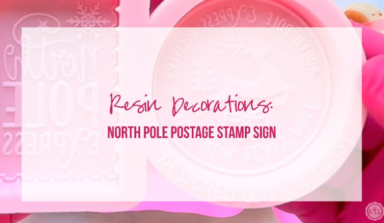 Resin Decorations: North Pole Postage Stamp Sign