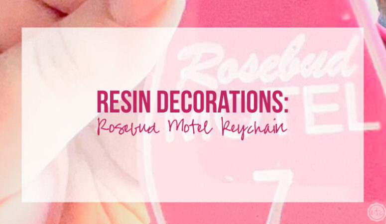 Resin Decorations: Rosebud Motel Keychain