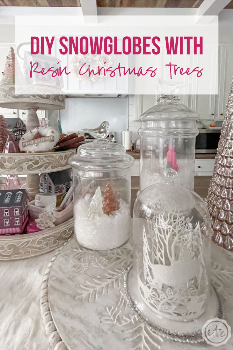 DIY Snow Globes with Resin Christmas Trees - Happily Ever After, Etc.