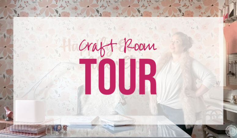Blush and Rose Gold Craft Room Tour