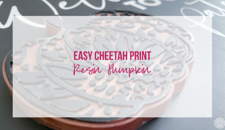 Fun and Easy Cheetah Print Resin Pumpkin