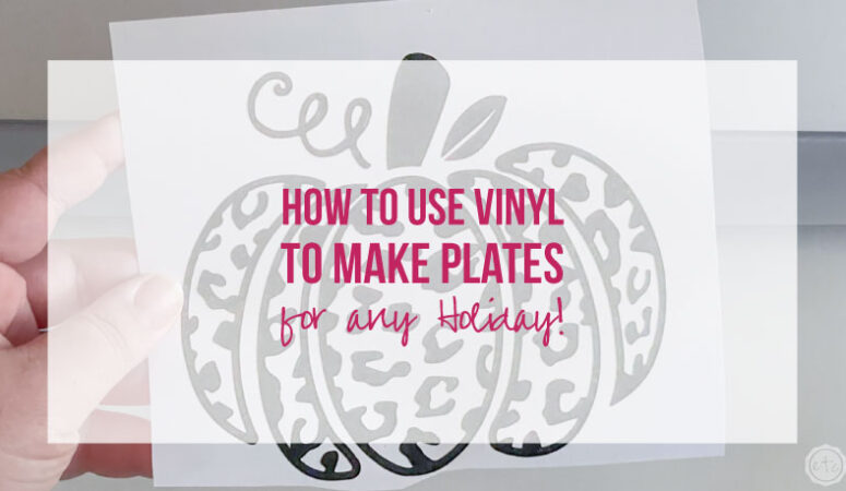 How to Use Vinyl to Make Plates for any Holiday (Halloween Themed Plates)